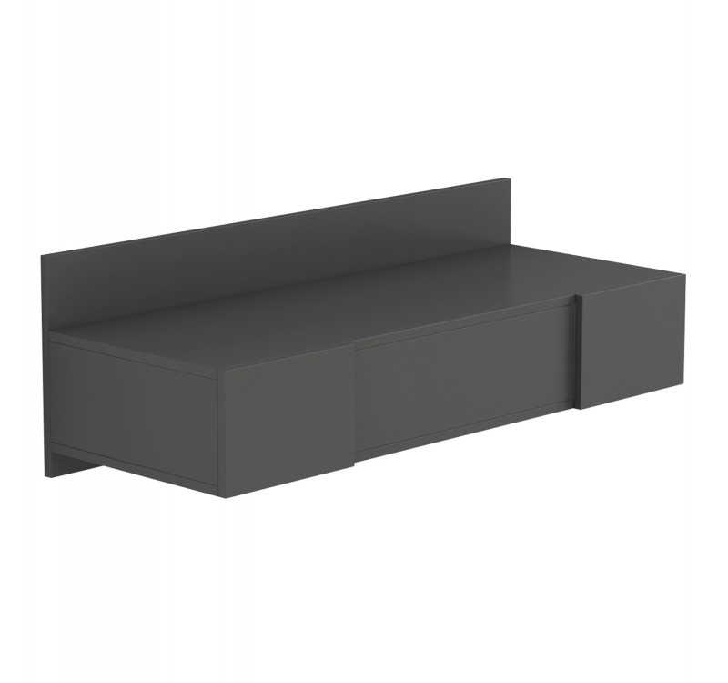 ΚΡΕΜΑΣΤΗ ΤΟΥΑΛΕΤΑ ΜΕ ΚΑΘΡΕΠΤΗ LINDE HM8960.12 ΑΝΘΡΑΚΙ ΜΕΛΑΜΙΝΗ 100x39x33Y εκ.