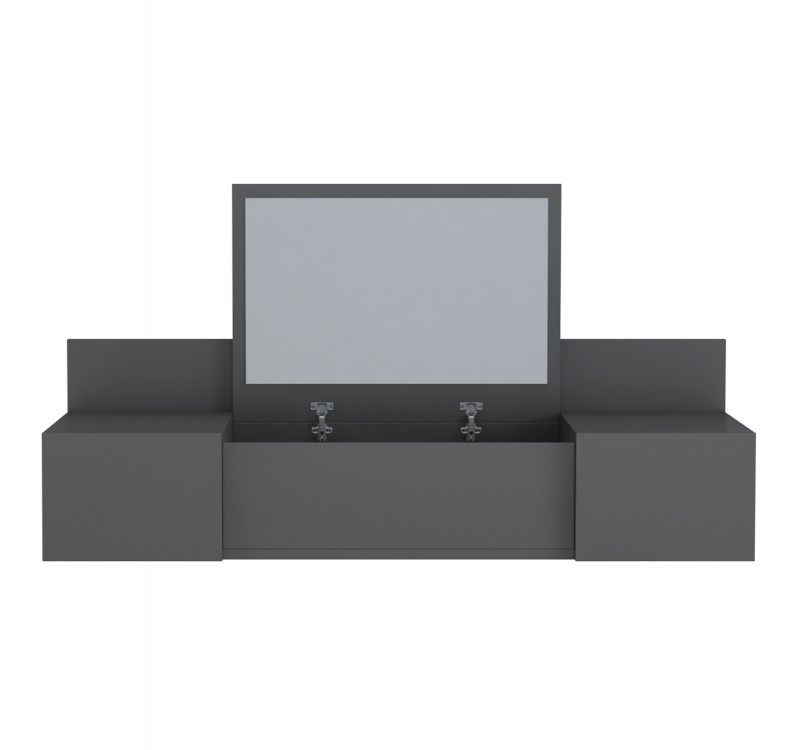 ΚΡΕΜΑΣΤΗ ΤΟΥΑΛΕΤΑ ΜΕ ΚΑΘΡΕΠΤΗ LINDE HM8960.12 ΑΝΘΡΑΚΙ ΜΕΛΑΜΙΝΗ 100x39x33Y εκ.