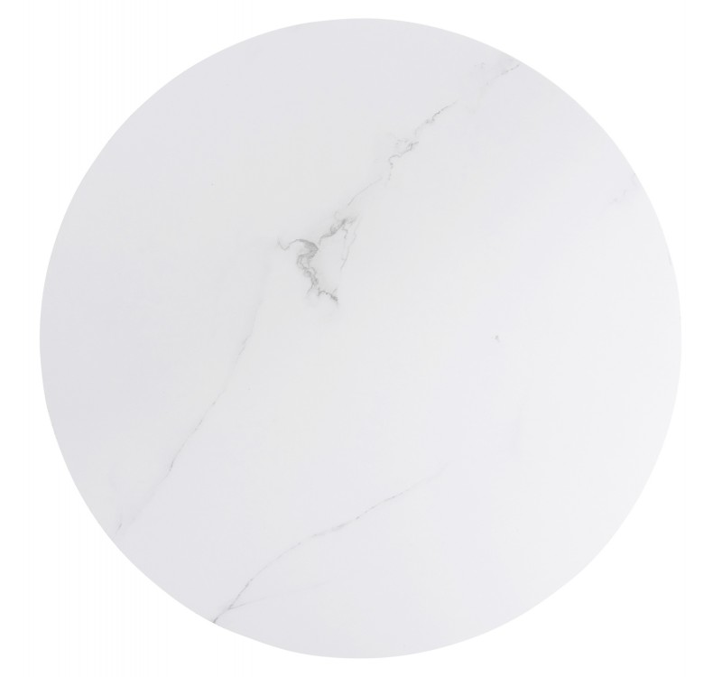 ΤΡΑΠΕΖΙ ΣΑΛΟΝΙΟΥ ACRYLON HM9779.01 HPL ΛΕΥΚΟ ΜΑΡΜΑΡΟ-ΑΚΡΥΛΙΚΟ ΠΟΔΙ Φ40x41Υεκ.