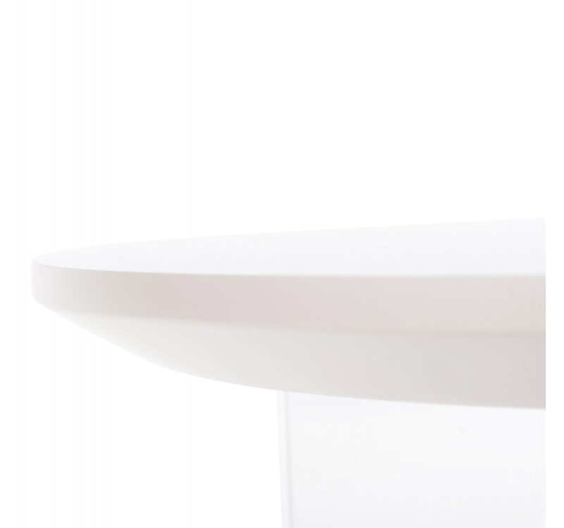 ΤΡΑΠΕΖΙ ΣΑΛΟΝΙΟΥ ACRYLON HM9779.01 HPL ΛΕΥΚΟ ΜΑΡΜΑΡΟ-ΑΚΡΥΛΙΚΟ ΠΟΔΙ Φ40x41Υεκ.