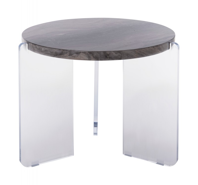 ΤΡΑΠΕΖΙ ΣΑΛΟΝΙΟΥ ACRYCON HM9780.01 MDF ME ΥΔΑΤΟΑΠΩΘΗΤΙΚΗ ΕΠΙΣΤΡΩΣΗ-ΑΚΡΥΛΙΚΑ ΠΟΔΙΑ Φ64x51Yεκ.