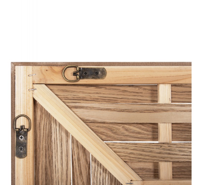 ΚΑΘΡΕΠΤΗΣ ΤΟΙΧΟΥ ΟΡΘΟΓΩΝΙΟΣ HM4225 ΜΠΑΜΠΟΥ ΣΕ ΧΡΩΜΑ ΟΑΚ 120x2,5x80 εκ.