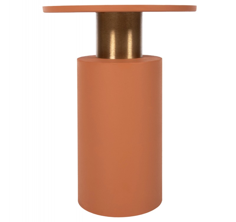 ΒΟΗΘΗΤΙΚΟ ΤΡΑΠΕΖΑΚΙ PUNJAB HM4239.08 ΜΕΤΑΛΛΟ ΣΕ ΠΟΡΤΟΚΑΛΙ-ΧΡΥΣΟΧΑΛΚΙΝΟ Φ36x47Υεκ.