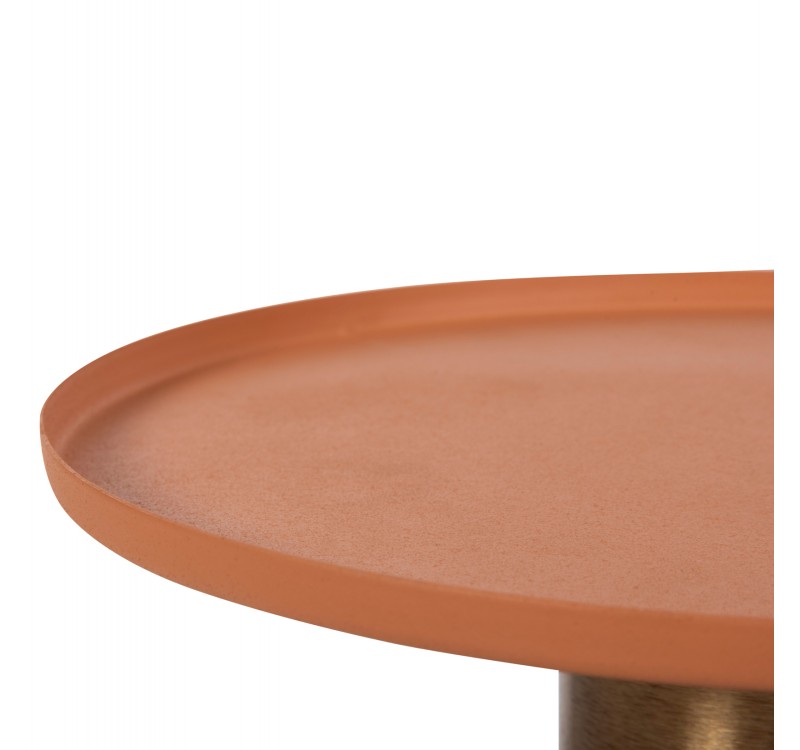 ΒΟΗΘΗΤΙΚΟ ΤΡΑΠΕΖΑΚΙ PUNJAB HM4239.08 ΜΕΤΑΛΛΟ ΣΕ ΠΟΡΤΟΚΑΛΙ-ΧΡΥΣΟΧΑΛΚΙΝΟ Φ36x47Υεκ.