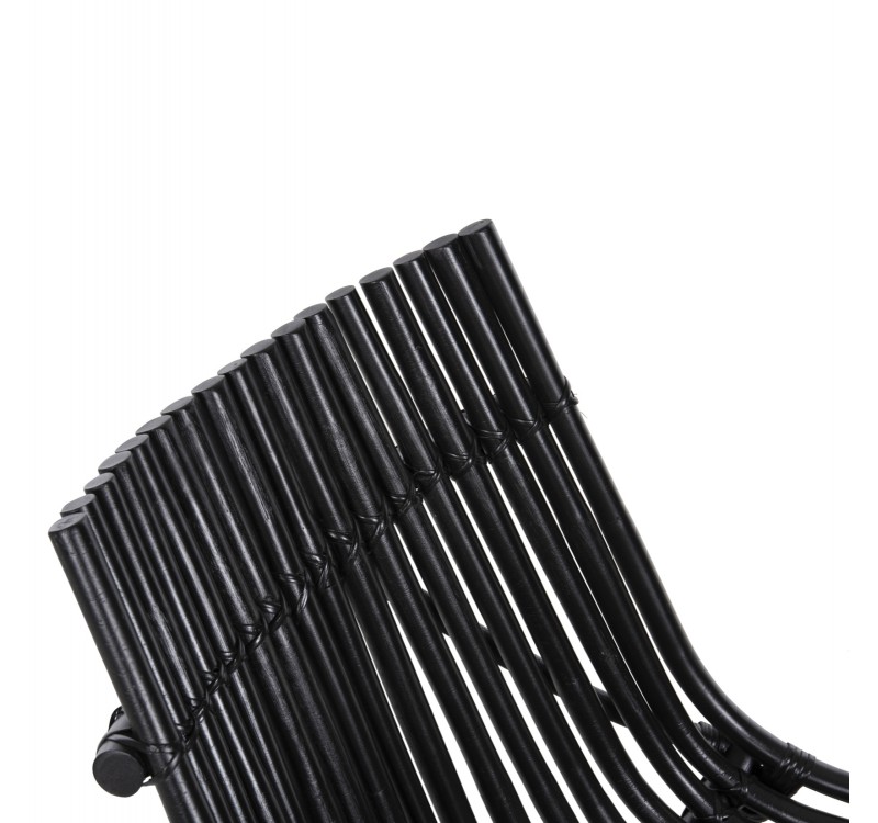 ΚΑΡΕΚΛΑ ΕΞΩΤ.ΧΩΡΟΥ CELLION HM9812.02 ΡΑΒΔΟΙ RATTAN ΣΕ ΜΑΥΡΟ ΧΡΩΜΑ 76x72x83Υεκ.