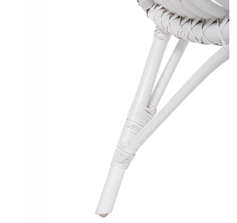 ΚΑΡΕΚΛΑ ΕΞΩΤ.ΧΩΡΟΥ CELLION HM9812.03 ΡΑΒΔΟΙ RATTAN ΣΕ ΛΕΥΚΟ ΧΡΩΜΑ 76x72x83Υεκ.