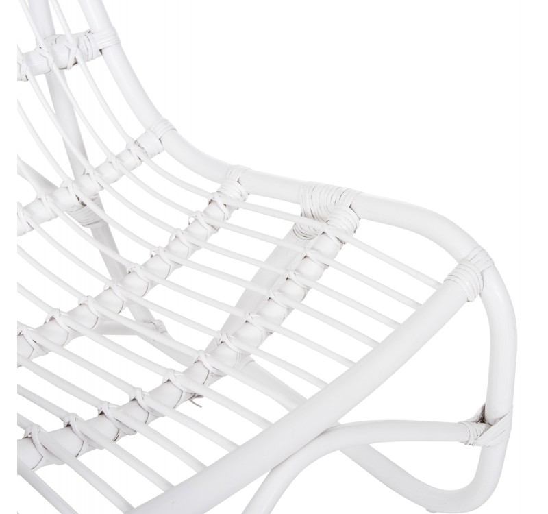 ΠΟΛΥΘΡΟΝΑ GRINN HM9815.03 ΡΑΒΔΟΙ RATTAN ΣΕ ΛΕΥΚΟ 56,5x73,5x79,5Υ εκ.