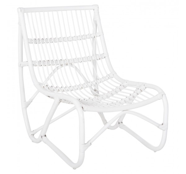 ΠΟΛΥΘΡΟΝΑ GRINN HM9815.03 ΡΑΒΔΟΙ RATTAN ΣΕ ΛΕΥΚΟ 56,5x73,5x79,5Υ εκ.