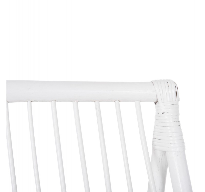 ΠΟΛΥΘΡΟΝΑ GRINN HM9815.03 ΡΑΒΔΟΙ RATTAN ΣΕ ΛΕΥΚΟ 56,5x73,5x79,5Υ εκ.