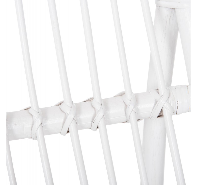 ΠΟΛΥΘΡΟΝΑ GRINN HM9815.03 ΡΑΒΔΟΙ RATTAN ΣΕ ΛΕΥΚΟ 56,5x73,5x79,5Υ εκ.