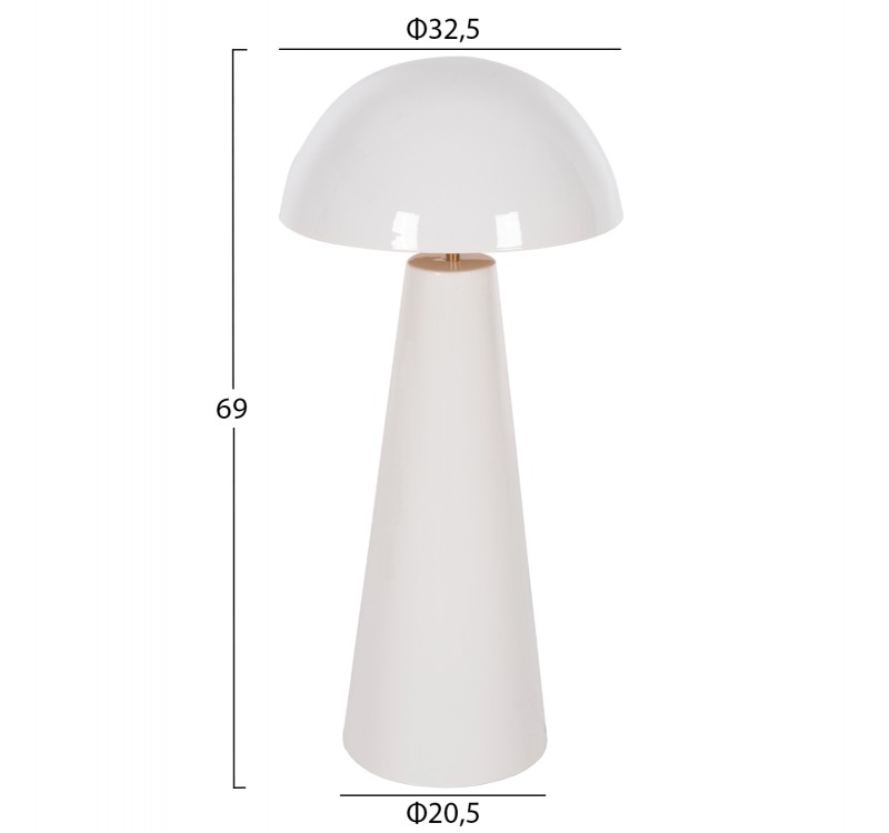 ΕΠΙΤΡΑΠΕΖΙΟ ΦΩΤΙΣΤΙΚΟ SMUSH HM4258.03 ΜΕΤΑΛΛΟ ΣΕ ΛΕΥΚΟ-ΡΥΘΜΙΖΟΜΕΝΟ ΚΑΠΕΛΟ Φ32,5x69Υεκ.