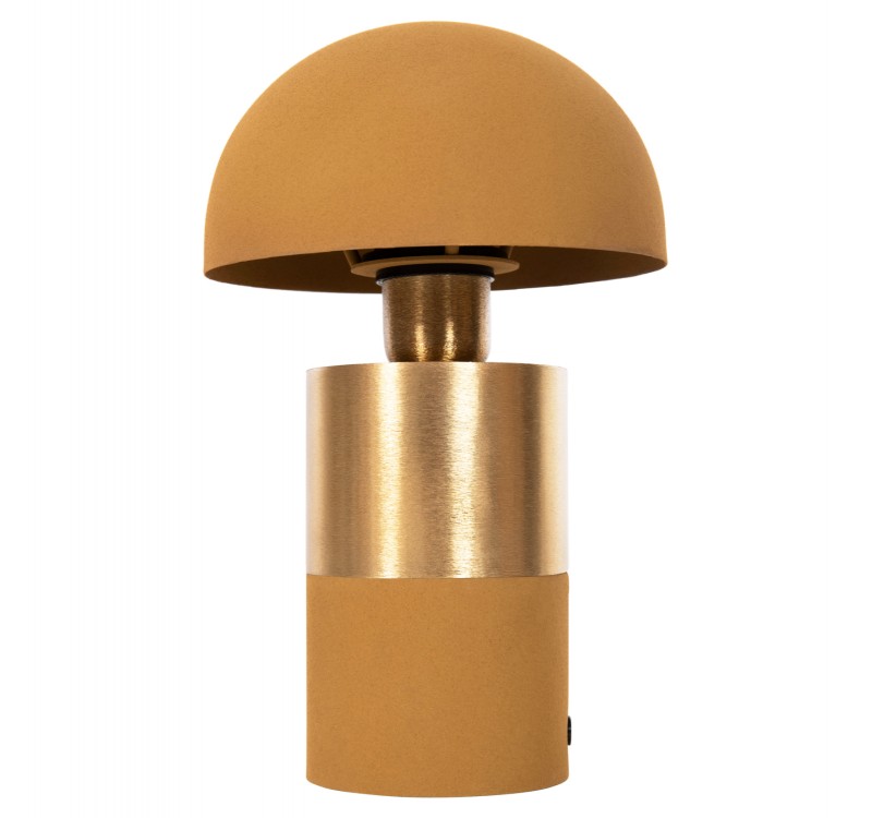 ΕΠΙΤΡΑΠΕΖΙΟ ΦΩΤΙΣΤΙΚΟ PUNE HM4255.09 ΜΕΤΑΛΛΟ ΣΕ ΜΟΥΣΤΑΡΔΙ-ΧΡΥΣΟ Φ18x28Υ εκ.