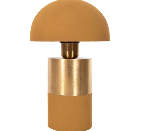 ΕΠΙΤΡΑΠΕΖΙΟ ΦΩΤΙΣΤΙΚΟ PUNE HM4255.09 ΜΕΤΑΛΛΟ ΣΕ ΜΟΥΣΤΑΡΔΙ-ΧΡΥΣΟ Φ18x28Υ εκ.