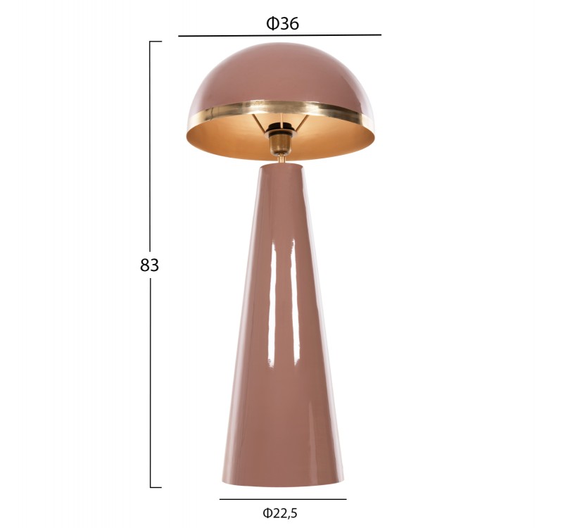 ΦΩΤΙΣΤΙΚΟ ΔΑΠΕΔΟΥ SMUSH HM4257.06 ΜΕΤΑΛΛΟ ΣΟΜΟΝ & ΧΡΥΣΟ-ΡΥΘΜΙΖΟΜΕΝΟ ΚΑΠΕΛΟ Φ36,5x84Υ