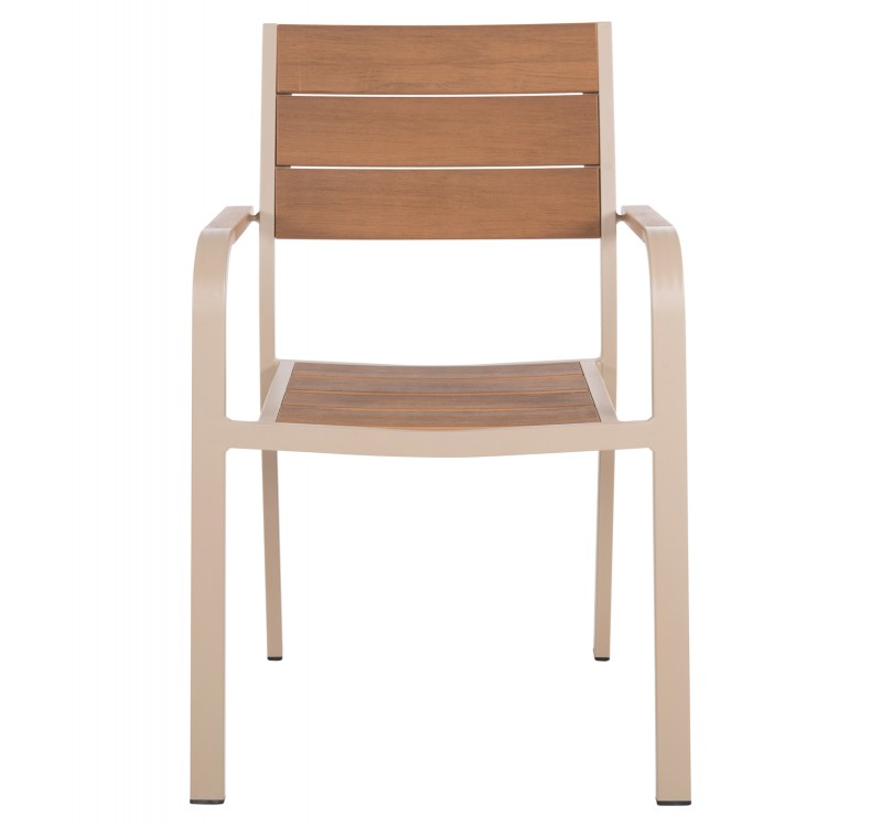 ΠΟΛΥΘΡΟΝΑ ΑΛΟΥΜΙΝΙΟΥ SAGA HM5127.04 ΣΑΜΠΑΝΙ ΜΕ POLYWOOD 55x52x86Yεκ.