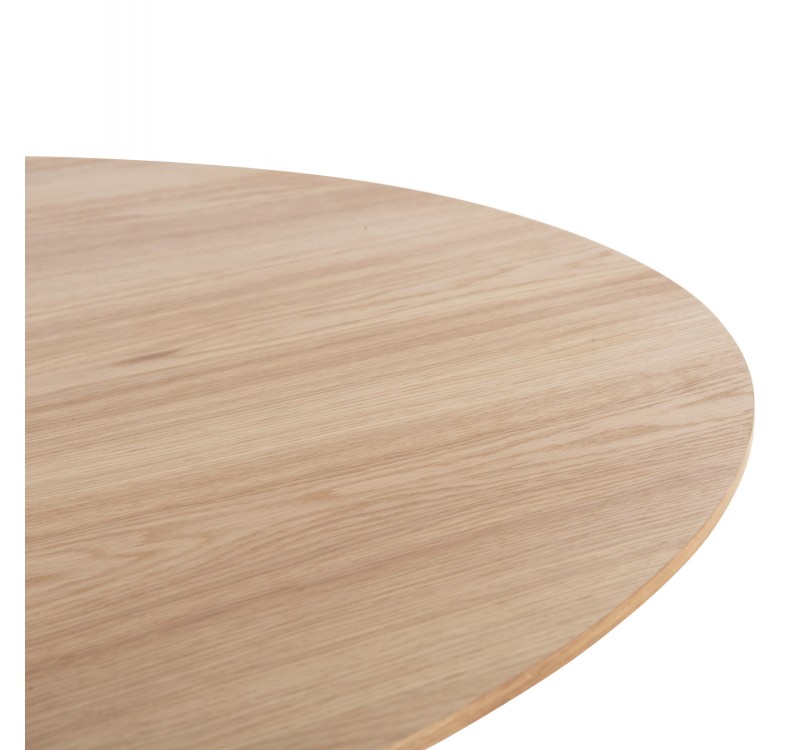 ΤΡΑΠΕΖΙ ΟΒΑΛ DENTY HM9611.01 MDF ΜΕ ΚΑΠΛΑΜΑ ΔΡΥΟΣ-ΦΥΣΙΚΟ ΟΑΚ 240x120x75Υεκ.