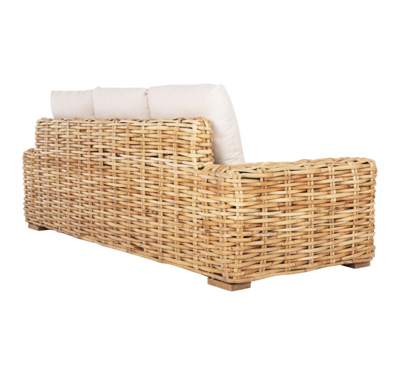 ΚΑΝΑΠΕΣ ΤΡΙΘΕΣΙΟΣ ΕΞ.ΧΩΡΟΥ TROPEL HM9808 ΞΥΛΟ MANGO-RATTAN ΦΥΣΙΚΟ-ΛΕΥΚΑ ΜΑΞΙΛΑΡΙΑ 216x88x85Υεκ