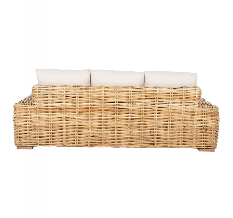 ΚΑΝΑΠΕΣ ΤΡΙΘΕΣΙΟΣ ΕΞ.ΧΩΡΟΥ TROPEL HM9808 ΞΥΛΟ MANGO-RATTAN ΦΥΣΙΚΟ-ΛΕΥΚΑ ΜΑΞΙΛΑΡΙΑ 216x88x85Υεκ