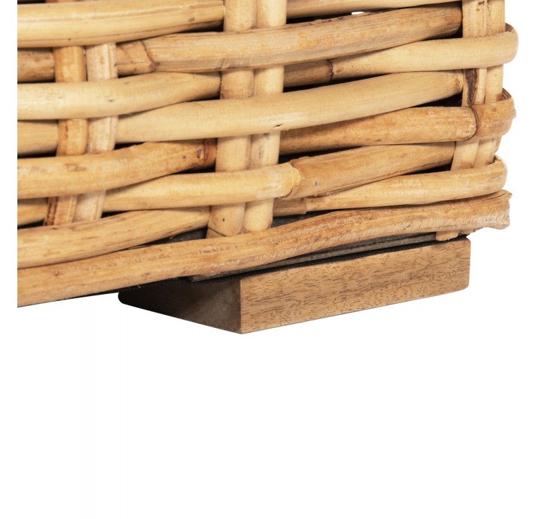 ΚΑΝΑΠΕΣ ΤΡΙΘΕΣΙΟΣ ΕΞ.ΧΩΡΟΥ TROPEL HM9808 ΞΥΛΟ MANGO-RATTAN ΦΥΣΙΚΟ-ΛΕΥΚΑ ΜΑΞΙΛΑΡΙΑ 216x88x85Υεκ