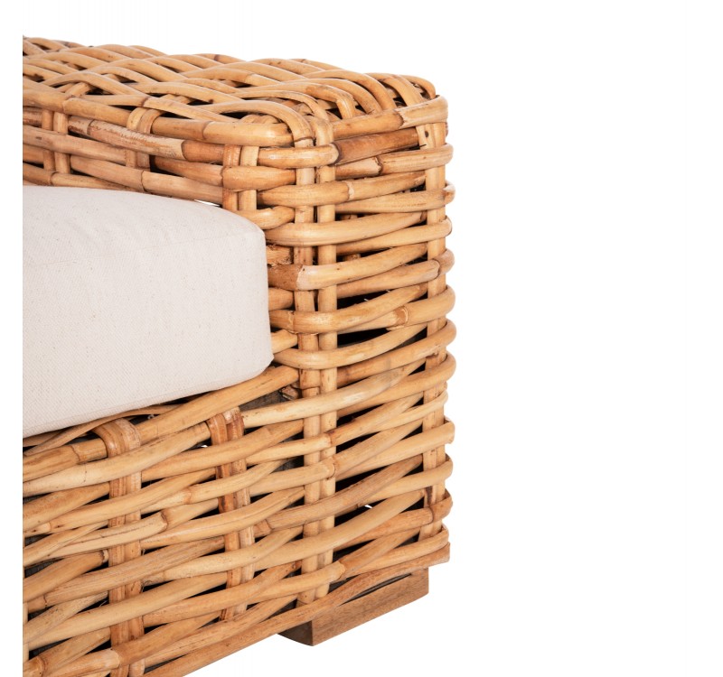 ΠΟΛΥΘΡΟΝΑ TROPEL HM9810 ΞΥΛΟ MANGO-RATTAN ΦΥΣΙΚΟ-ΛΕΥΚΑ ΜΑΞΙΛΑΡΙΑ 110x88x70-85Υεκ.