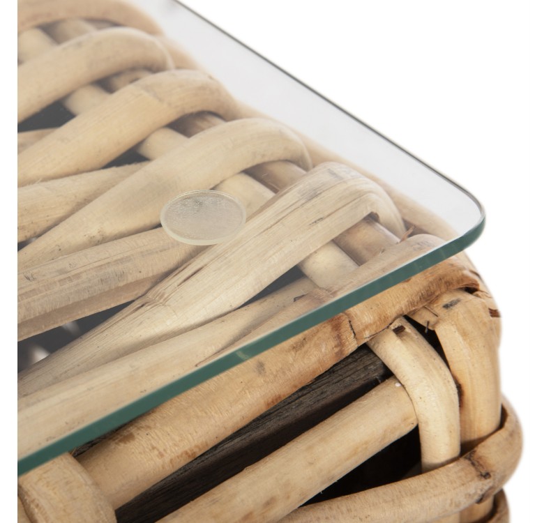 ΣΕΤ ΣΑΛΟΝΙ 4ΤΜΧ TROPEL HM11940 ΦΥΣΙΚΟ RATTAN-2ΘΕΣΙΟΣ ΚΑΝΑΠΕΣ-2 ΠΟΛΥΘΡΟΝΕΣ-ΤΡΑΠΕΖΙ