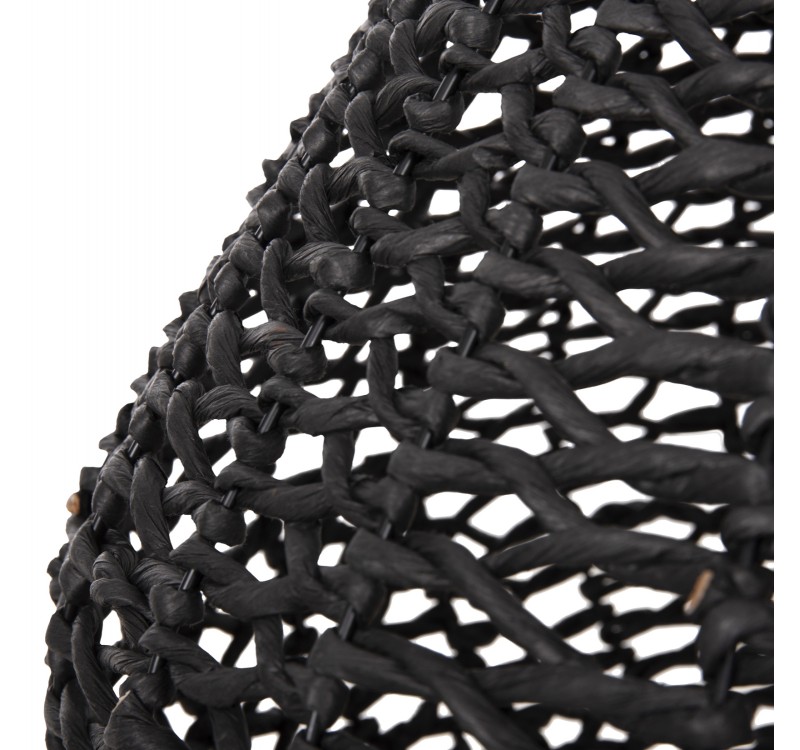 ΦΩΤΙΣΤΙΚΟ ΟΡΟΦΗΣ ΚΡΕΜΑΣΤΟ HM4346 ΑΠΟ PAPER ROPE ΜΠΕΖ ΚΑΙ ΜΑΥΡΟ Φ55,5x44Υεκ.