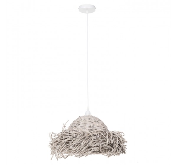 ΦΩΤΙΣΤΙΚΟ ΟΡΟΦΗΣ ΚΡΕΜΑΣΤΟ HM4349 SEAGRASS ΣΕ WHITEWASH ΧΡΩΜΑ Φ50x25-135Υεκ.