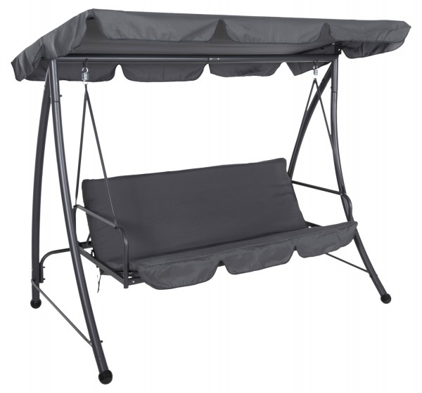 ΚΟΥΝΙΑ-ΚΡΕΒΑΤΙ 3ΘΕΣΙΑ ΜΕ ΣΚΙΑΣΤΡΟ LIKID HM5980.01 ΜΕΤΑΛΛΟ&ΥΦΑΣΜΑ ΓΚΡΙ 200x120x164Υεκ.