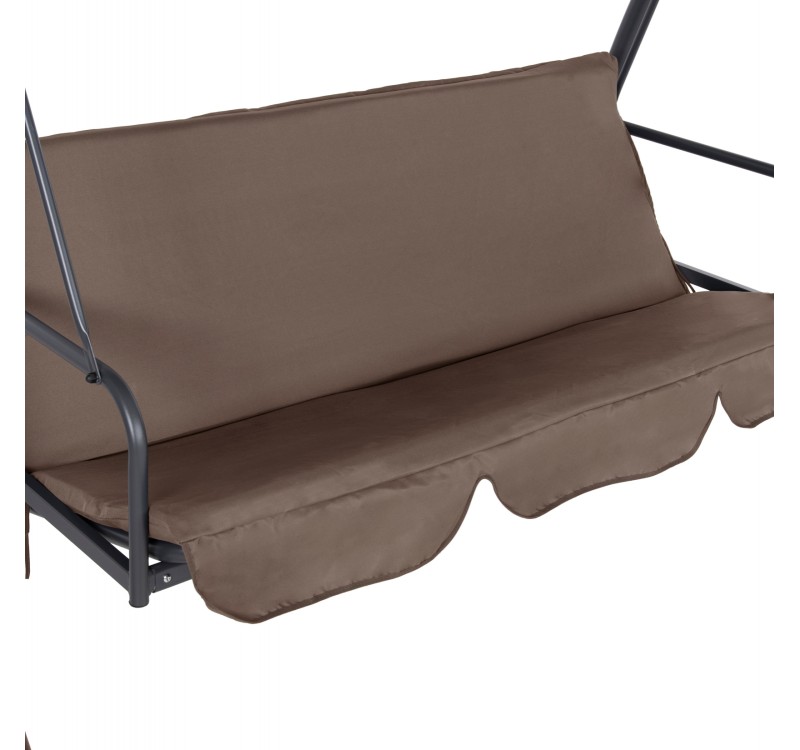 ΚΟΥΝΙΑ-ΚΡΕΒΑΤΙ 3ΘΕΣΙΑ LIKID HM5980.02 ΜΕΤΑΛΛΟ ΓΚΡΙ-ΥΦΑΣΜΑ ΚΑΦΕ 200x120x164Υεκ