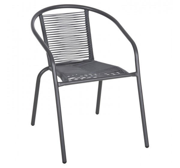 ΠΟΛΥΘΡΟΝΑ SWIFTER HM5969.01 ΜΕΤΑΛΛΟ ΓΚΡΙ-ΣΥΝΘ. RATTAN ΓΚΡΙ 54x61x75Υεκ.