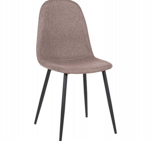 ΚΑΡΕΚΛΑ LEONARDO HM00100.28 ΥΦΑΣΜΑ ΣΚΟΥΡΟ ΜΠΕΖ & ΜΑΥΡΑ ΜΕΤΑΛ. ΠΟΔΙΑ 42x49,5x89Υεκ.