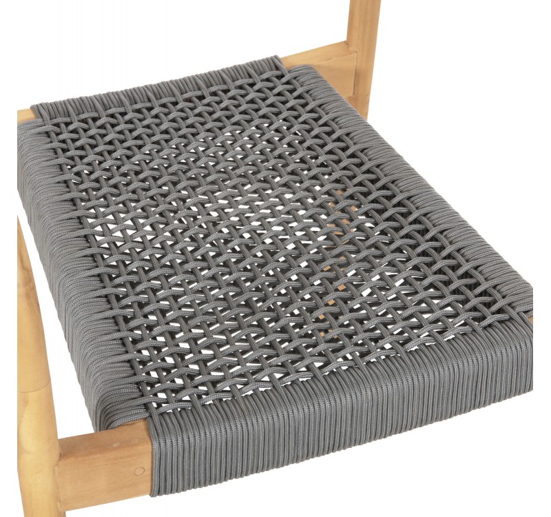 ΠΟΛΥΘΡΟΝΑ OSLO HM9636.08 ΞΥΛΟ TEAK ΦΥΣΙΚΟ & ΓΚΡΙ ΣΧΟΙΝΙ 55x54x80Yεκ.