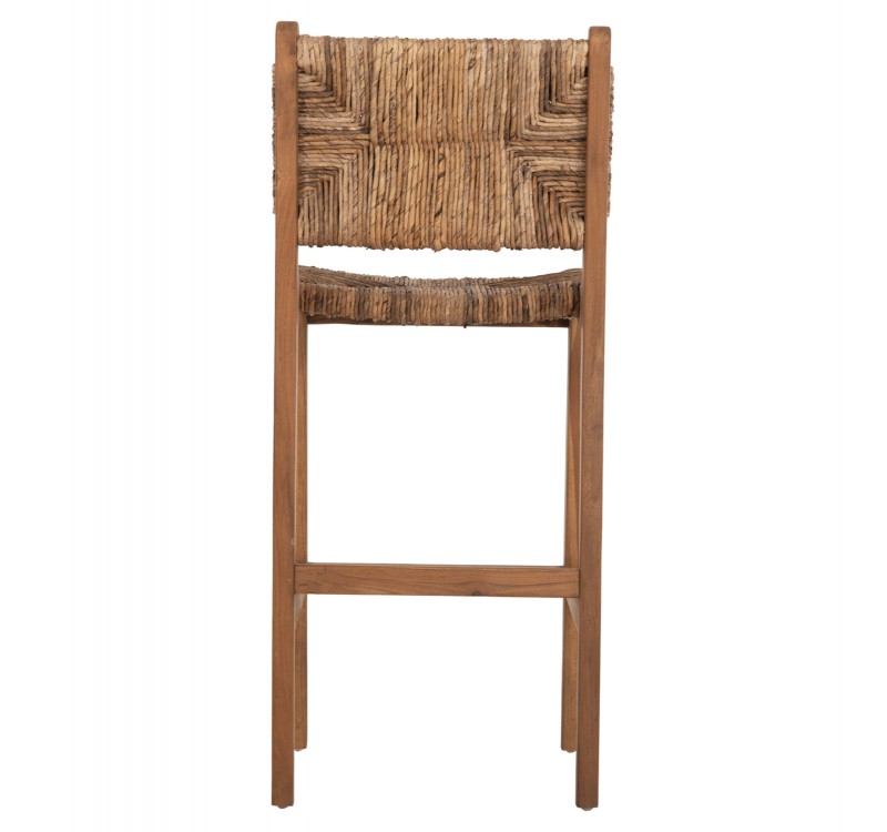 ΣΚΑΜΠΟ ΜΠΑΡ WALTER HM9841 ΞΥΛO TEAK ΣΕ ΦΥΣΙΚΟ-ΨΑΘΑ 46x55x105Υ εκ.