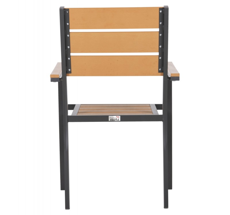 ΠΟΛΥΘΡΟΝΑ ΑΛΟΥΜΙΝΙΟΥ SAGA HM5981.03 ΑΝΘΡΑΚΙ-POLYWOOD ΣΕ ΦΥΣΙΚΟ 55x55x86Υεκ.