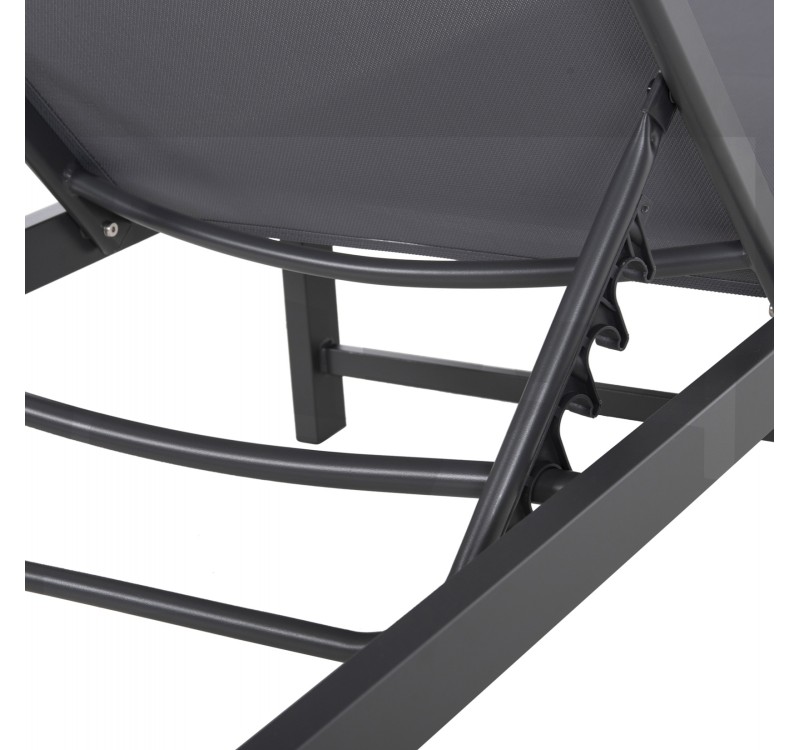 ΞΑΠΛΩΣΤΡΑ ΑΛΟΥΜΙΝΙΟΥ THATCHER HM5983.03 ΑΝΘΡΑΚΙ ΣΚΕΛΕΤΟΣ & TEXTILENE 196,5x64,5x92Υεκ