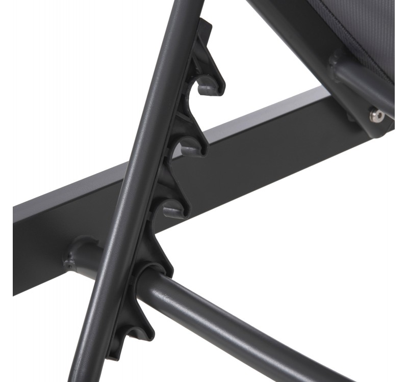 ΞΑΠΛΩΣΤΡΑ ΑΛΟΥΜΙΝΙΟΥ THATCHER HM5983.03 ΑΝΘΡΑΚΙ ΣΚΕΛΕΤΟΣ & TEXTILENE 196,5x64,5x92Υεκ