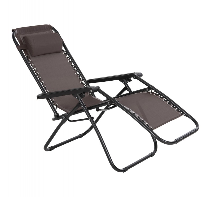 ΠΟΛΥΘΡΟΝΑ RELAX COMPANION HM5095.13 ΚΑΦΕ TEXTILENE-ΜΑΥΡΟ ΜΕΤΑΛΛΟ 67x145x110Υεκ.