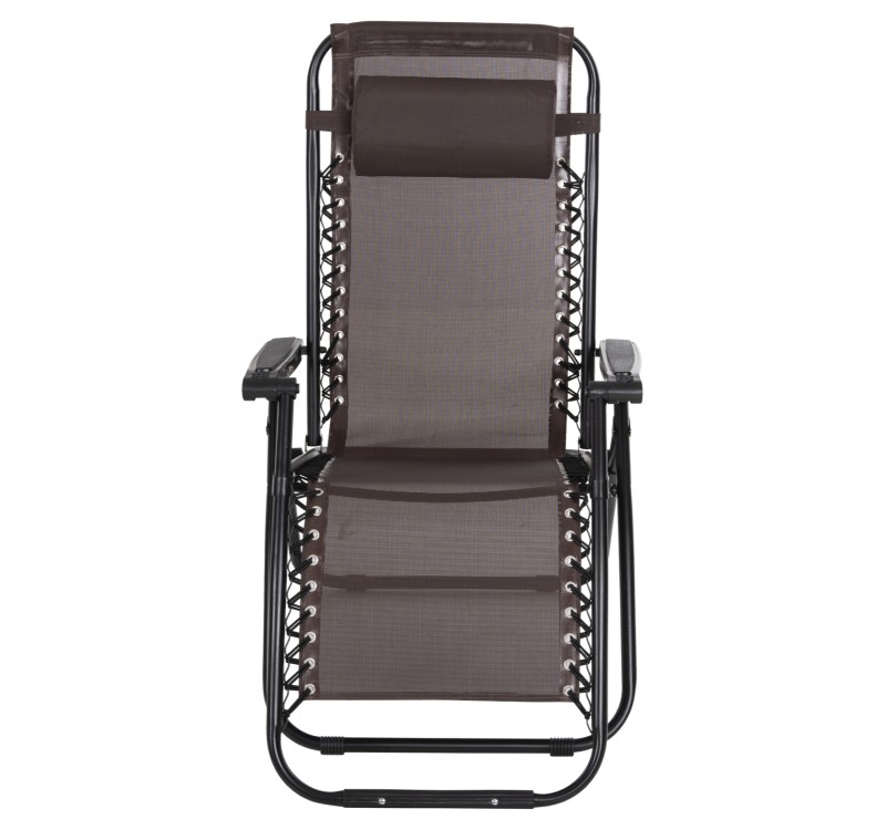 ΠΟΛΥΘΡΟΝΑ RELAX COMPANION HM5095.13 ΚΑΦΕ TEXTILENE-ΜΑΥΡΟ ΜΕΤΑΛΛΟ 67x145x110Υεκ.