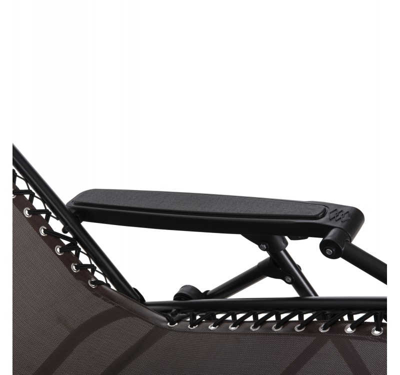 ΠΟΛΥΘΡΟΝΑ RELAX COMPANION HM5095.13 ΚΑΦΕ TEXTILENE-ΜΑΥΡΟ ΜΕΤΑΛΛΟ 67x145x110Υεκ.