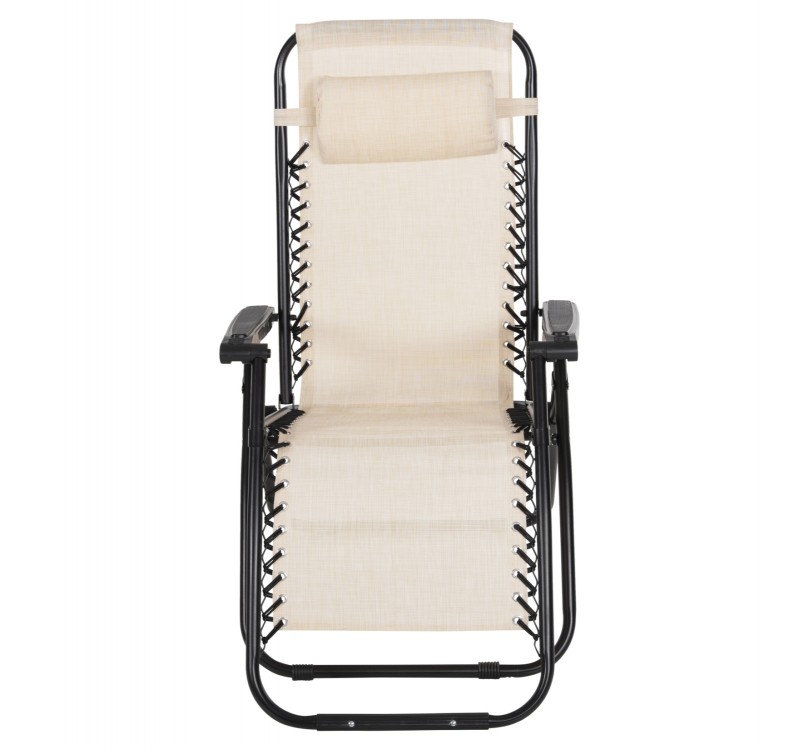 ΠΟΛΥΘΡΟΝΑ RELAX COMPANION HM5095.12 ΜΠΕΖ TEXTILENE-ΜΑΥΡΟ ΜΕΤΑΛΛΟ 67x145x110Υεκ.