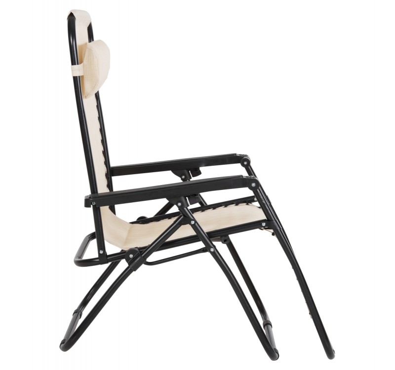 ΠΟΛΥΘΡΟΝΑ RELAX COMPANION HM5095.12 ΜΠΕΖ TEXTILENE-ΜΑΥΡΟ ΜΕΤΑΛΛΟ 67x145x110Υεκ.