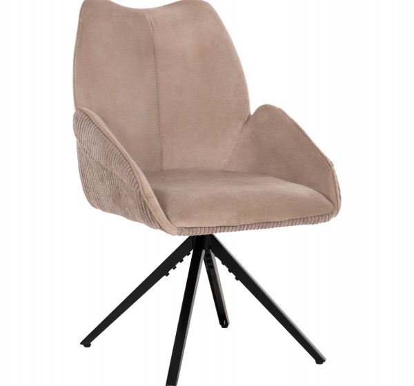 ΠΟΛΥΘΡΟΝΑΚΙ SHAI HM9844.04 ΜΠΕΖ ΥΦΑΣΜΑ-ΜΑΥΡΗ ΜΕΤΑΛΛΙΚΗ ΒΑΣΗ 61x63x93Υεκ.