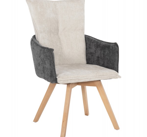 ΠΟΛΥΘΡΟΝΑΚΙ REX HM9847.04 ΜΠΕΖ-ΓΚΡΙ ΥΦΑΣΜΑ-ΞΥΛΟ ΟΞΙΑΣ ΠΟΔΙΑ 53x60x93Υεκ.