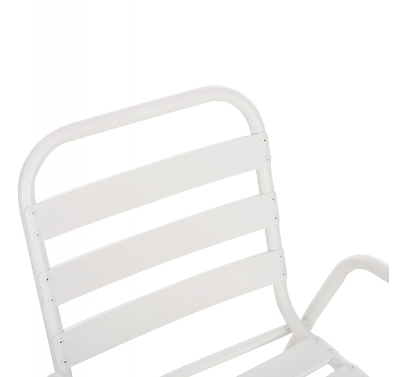 ΚΑΡΕΚΛΑ PRELUDE HM5970.02 ΜΕΤΑΛ.ΣΚΕΛΕΤΟΣ-ΠΛΑΤΗ & ΚΑΘΙΣΜΑ ΑΛΟΥΜΙΝΙΟ-ΛΕΥΚΗ 54x56x79Υεκ