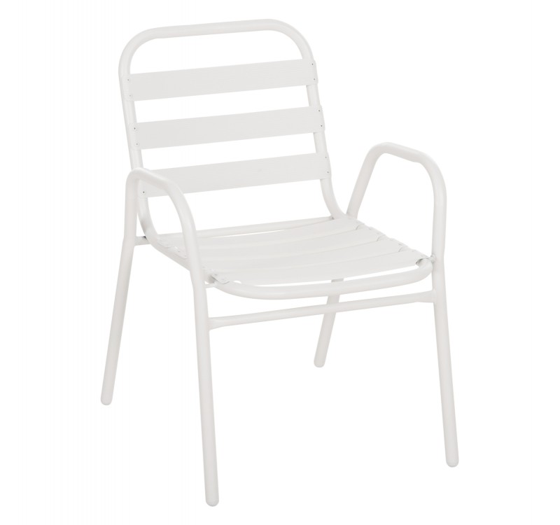 ΚΑΡΕΚΛΑ PRELUDE HM5970.02 ΜΕΤΑΛ.ΣΚΕΛΕΤΟΣ-ΠΛΑΤΗ & ΚΑΘΙΣΜΑ ΑΛΟΥΜΙΝΙΟ-ΛΕΥΚΗ 54x56x79Υεκ