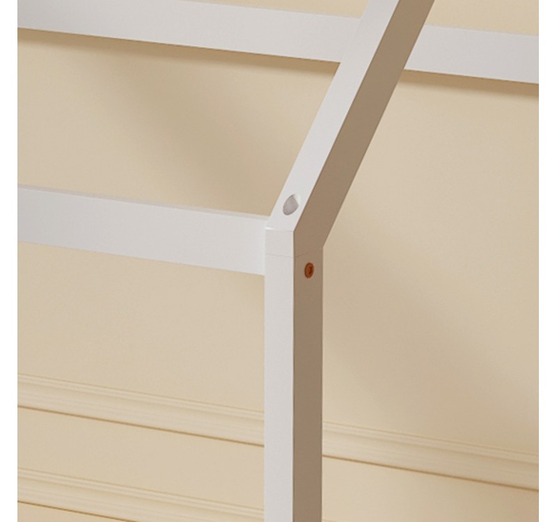 ΚΡΕΒΑΤΙ ΠΑΙΔΙΚΟ PEPE HM677.03 τ.MONTESSORI ΞΥΛΟ ΠΕΥΚΟ ΛΕΥΚΟ- 190x90εκ