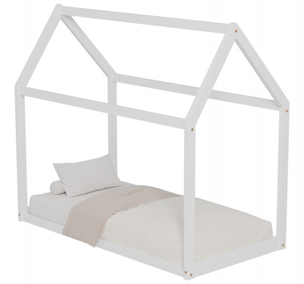 ΚΡΕΒΑΤΙ ΠΑΙΔΙΚΟ PEPE HM678.03 τ.MONTESSORI ΞΥΛΟ ΠΕΥΚΟ ΛΕΥΚΟ- 140x70εκ