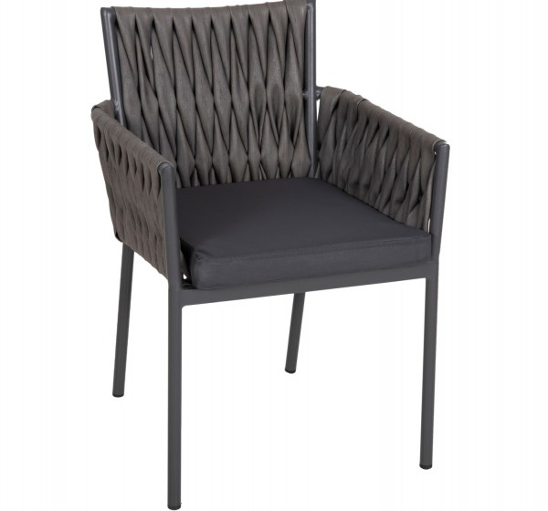 ΠΟΛΥΘΡΟΝΑ ΑΛΟΥΜΙΝΙΟΥ MARTIN HM5564.12 ΑΝΘΡΑΚΙ ΜΕ ΣΥΝΘ.RATTAN ΑΝΘΡΑΚΙ 56x56x80Υεκ.