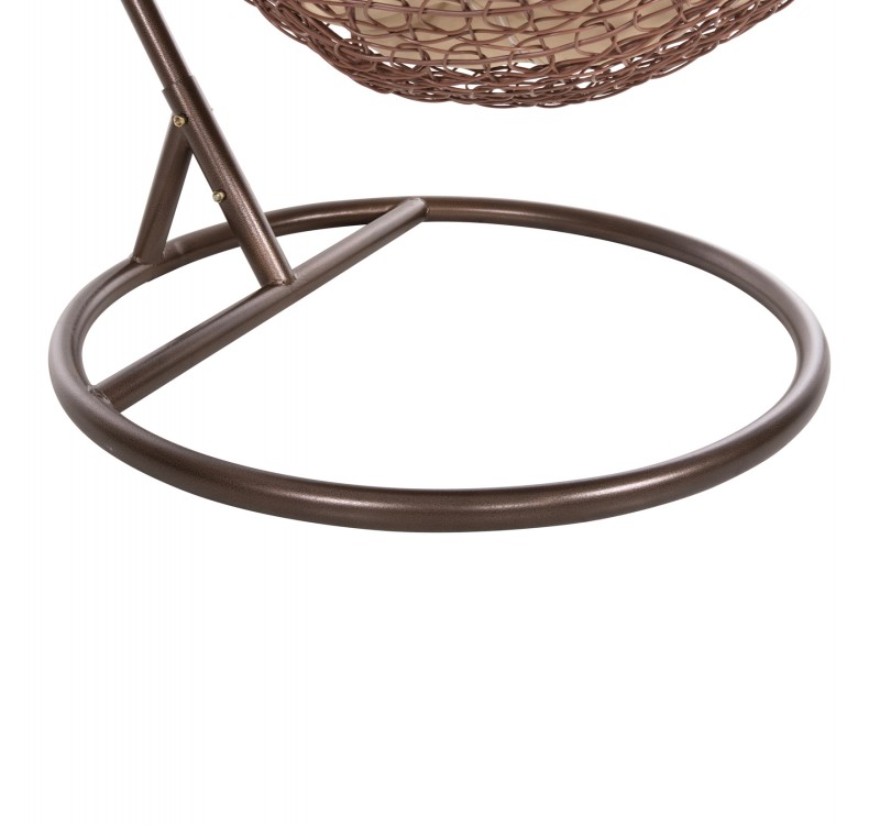 ΚΡΕΜΑΣΤΗ ΠΟΛΥΘΡΟΝΑ ΦΩΛΙΑ MILLIE HM5996.05 ΜΕΤΑΛΛΟ ΚΑΦΕ-ΣΥΝΘ.RATTAN ΚΑΦΕ Φ95x195Υεκ.