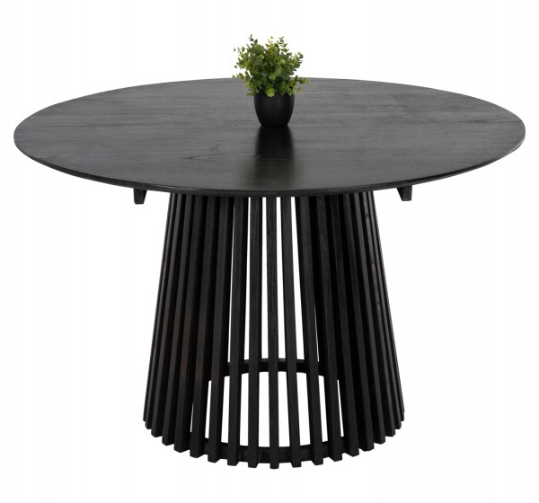 ΤΡΑΠΕΖΙ ΤΡΑΠΕΖΑΡΙΑΣ FRANTZ HM9388.12 ΜΑΣΙΦ MINDI ΞΥΛΟ ΣΕ ΜΑΥΡΟ Φ120X76,5Υεκ.